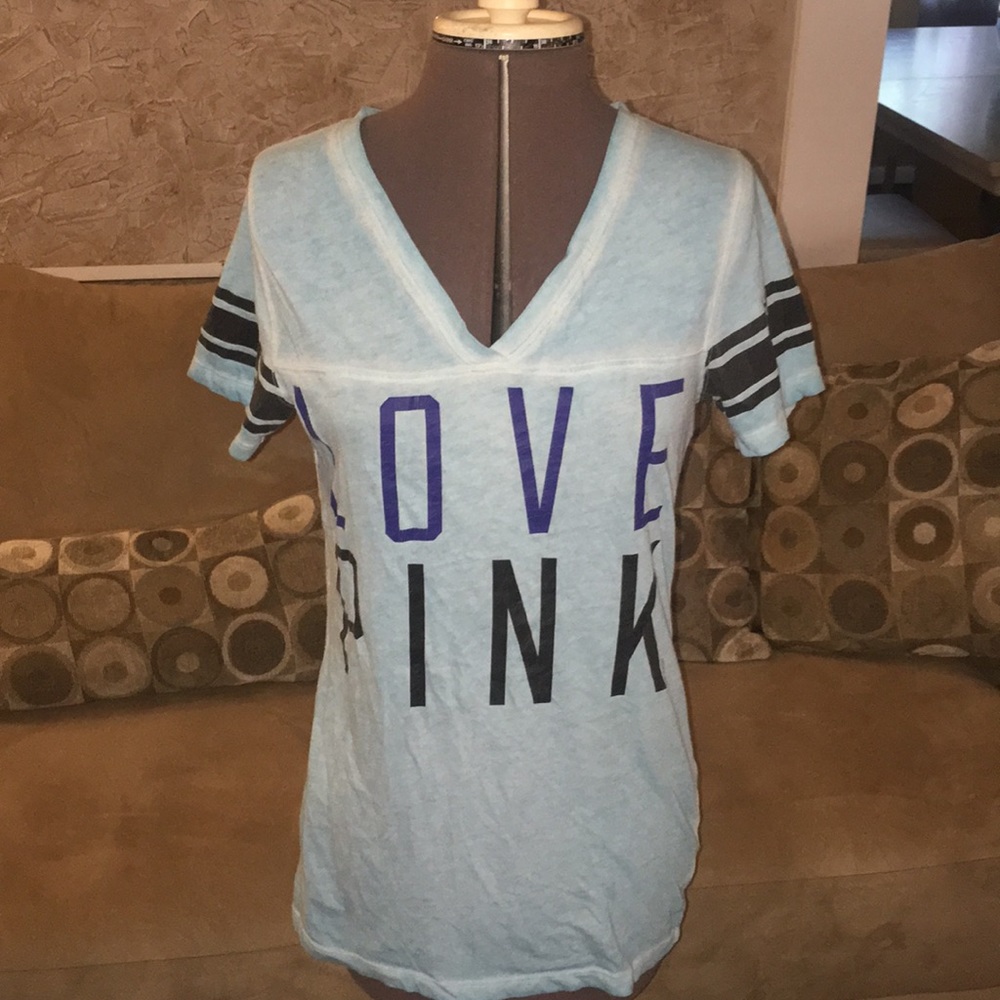PINK long blue t-shirt